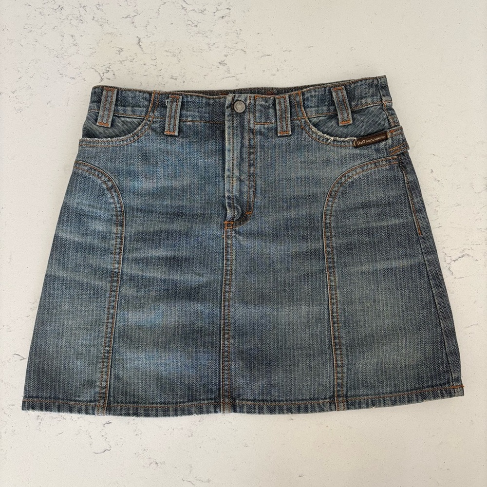Vintage Y2K Dolce & Gabbana mini Jean skirt